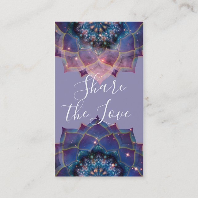 Carte De Parrainage Nebula Bloom | Mandala (Devant)