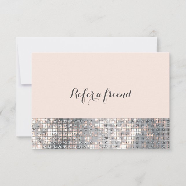 Carte de parrainage Paillettes Paillettes Sequins  (Devant)
