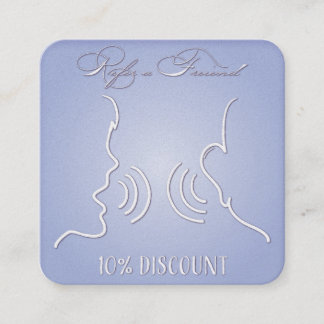 Carte De Parrainage Premium Pearlescent 10% de réduction pour vous et 