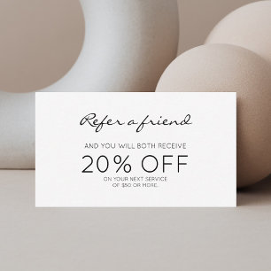 Carte De Parrainage Référentiel moderne minimaliste