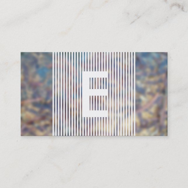 Carte De Parrainage renvoi au monogramme brouillé (Devant)