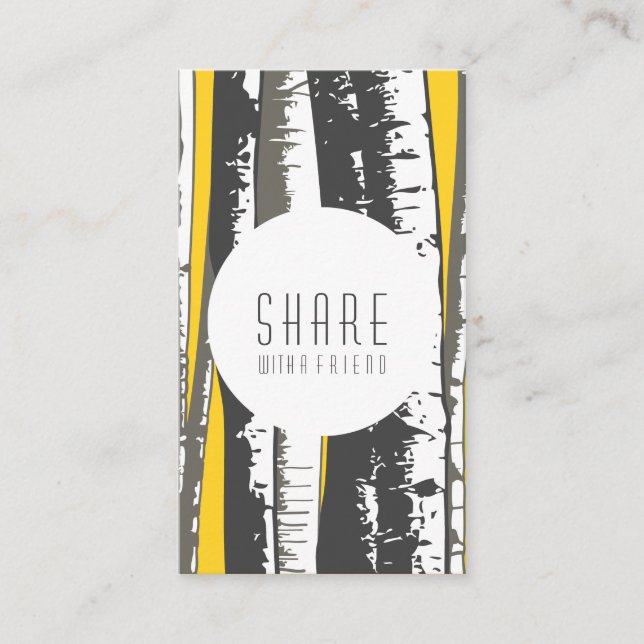 Carte De Parrainage renvoyer un ami peuplier faux-trembles (Devant)