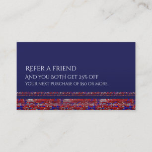 Carte De Parrainage Rouge Blanc & Bleu Paillettes Parrainage