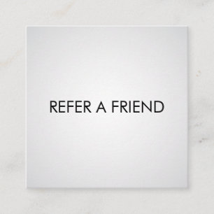 Carte De Parrainage Salon de beauté blanc élégant et moderne