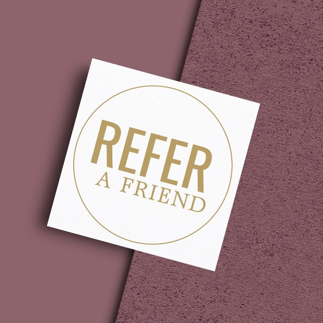 Carte De Parrainage Salon de beauté dorée simple et élégant (Créateur téléchargé)