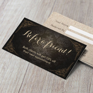 Carte de parrainage   Salon de beauté Vintage enca