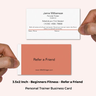 Carte De Parrainage Simple recommander un ami brûlé orange et blanc