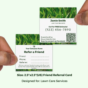 Carte De Parrainage Square Business Promo - Ami de l'entretien des pel