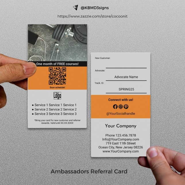 Carte De Parrainage Transformer les clients loyaux en ambassadeurs (Turn Loyal Customers into Ambassadors Referral Card)