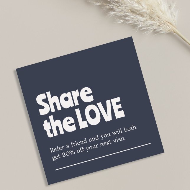 Carte De Parrainage Unique Old White Blue Bold Salon  (Créateur téléchargé)