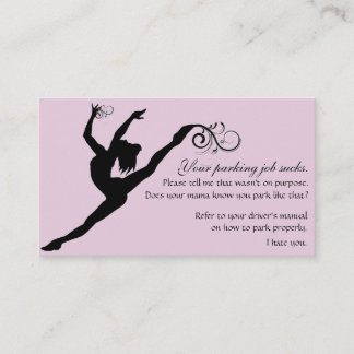 Carte De Parrainage Votre travail de stationnement suce