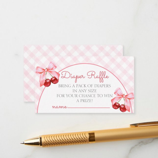 Carte de participation au jeu de la serviette pour (Devant/Arrière en situation)