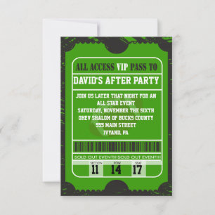 Carte de partie de football Splatz Bar Mitzvah