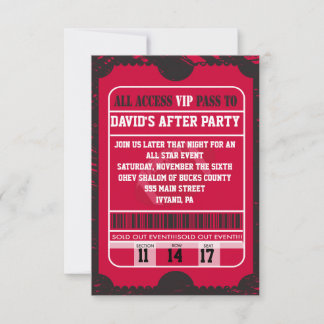 Carte de partie de football Spletter Bar Mitzvah