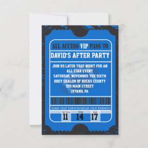 Carte de partie de football Spletter Bar Mitzvah