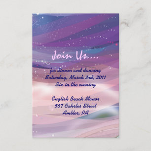 Carte de partie de réception de bat mitzvah