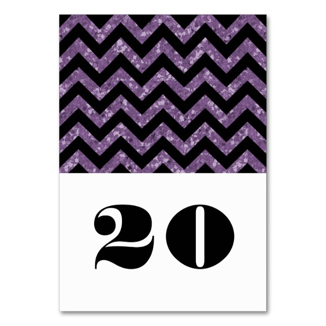 Carte de Parties scintillant Chevron violet (Par défaut)