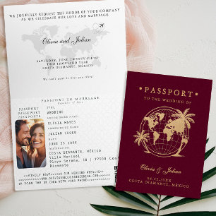 Carte de passeport Palm Tropical Destination Maria