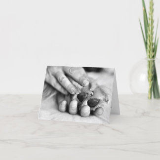 Carte de patte et de main