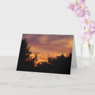 Carte de paysage ciel pastel