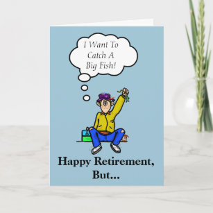 Carte de pêcheur à la retraite Customisez-le!