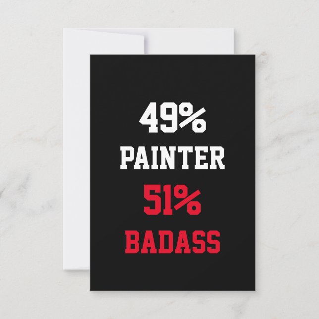 Carte de peintre badass (Devant)