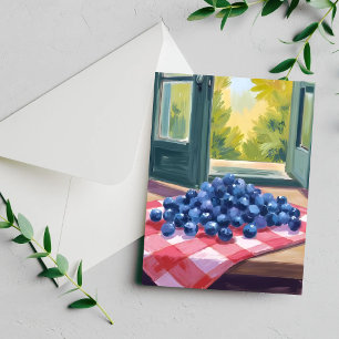 Carte de peinture à l'aquarelle de fruits de cueil