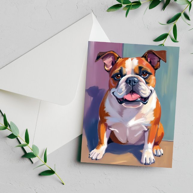 Carte de peinture à l'aquarelle fantaisiste de Bul (Créateur téléchargé)