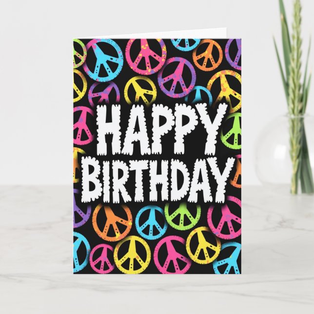 Carte de peinture aérosol pour anniversaire douce (Devant)