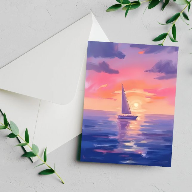 Carte de peinture aquarelle pastel violet voile de (Créateur téléchargé)