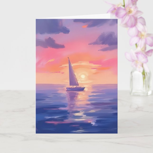 Carte de peinture aquarelle pastel violet voile de (Orchidée)