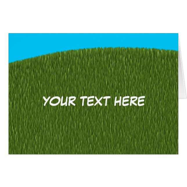 CARTE DE PELOUSE D'ÉTÉ ~ PERSONNALISER! (Devant horizontal)
