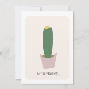 Carte de pendaison de crémaillère Cactus Plante de