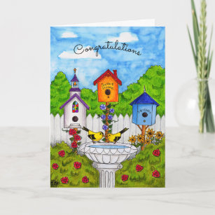 Cartes De Vœux Felicitations Nouvelle Maison Zazzle Fr