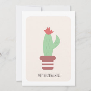 Carte de pendaison de crémaillère Plante de cactus
