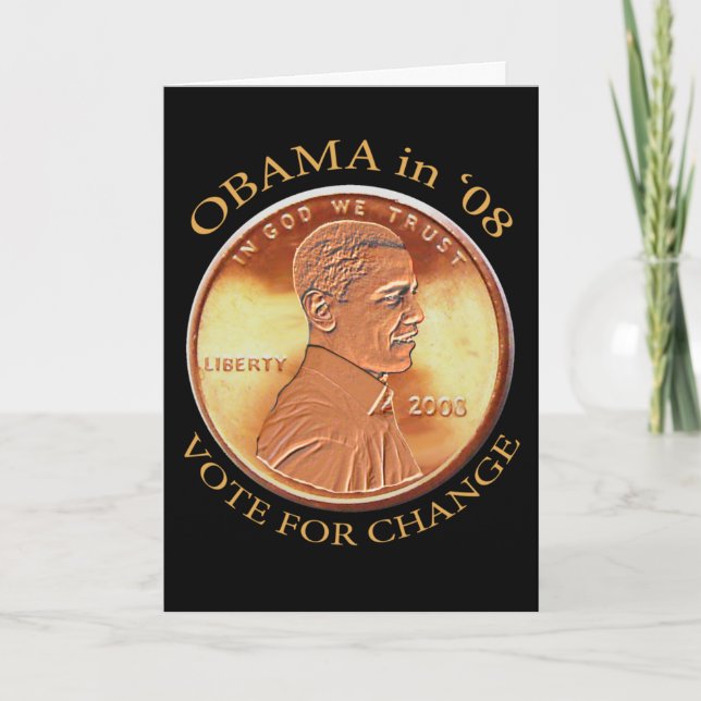 Carte de penny de Barack Obama (Devant)