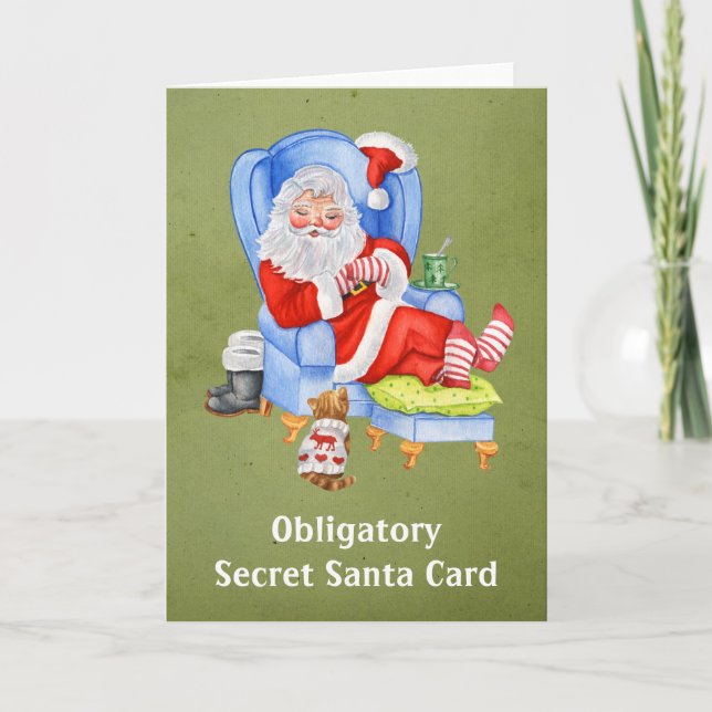 Carte de Père Noël Secret Obligatoire (Devant)