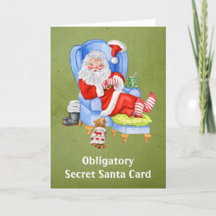 Carte de Père Noël Secret Obligatoire