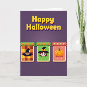 Carte de personnage Joyeux Halloween