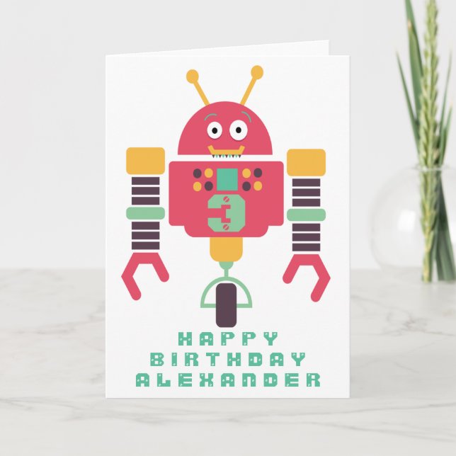 Carte de personnalisation de l'anniversaire du rob (Devant)