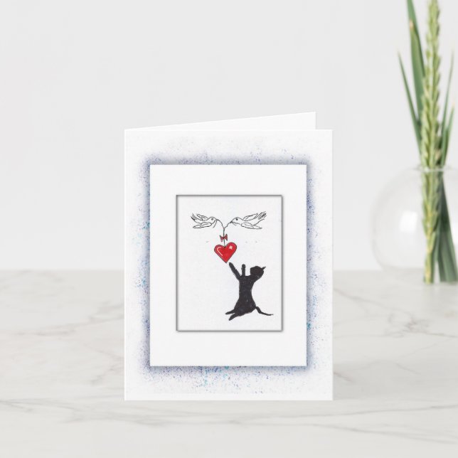 Carte de Perte de Chat, À la Mort d'un Chat Adoré (Devant)