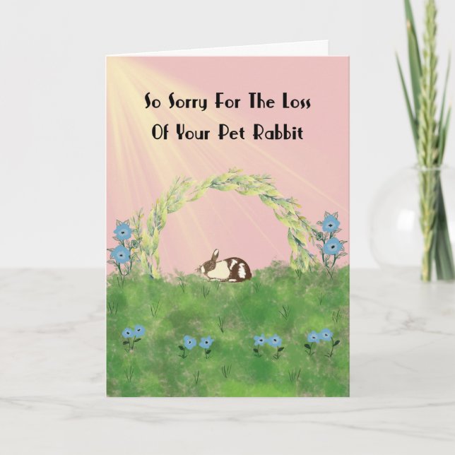 Carte de perte de lapin de compagnie (Devant)