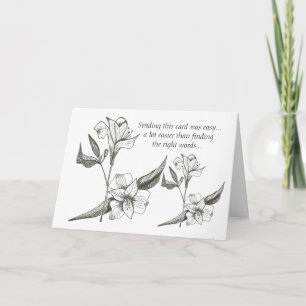 Carte de perte de Lys Tante