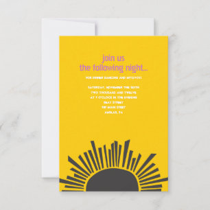 Carte de petit Bat mitzvah Sun Moon Water Bar