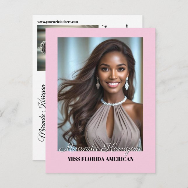 Carte de photo d'autographe d'essentiels de concou (Devant / Derrière)