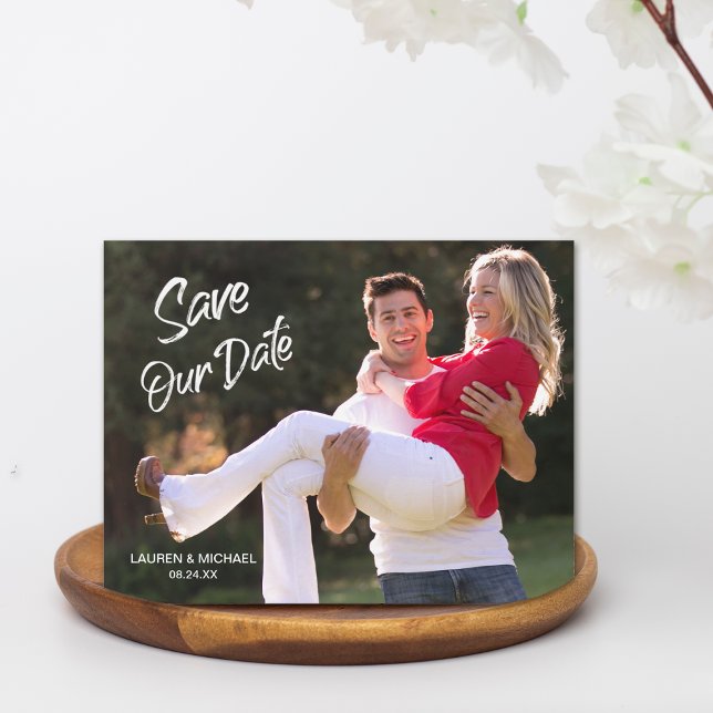 Carte de Photo de Faire-Part de Mariage Moderne Éc (Créateur téléchargé)
