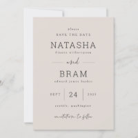 Carte de Photo de Mariage Annonce de Sauvegarder l