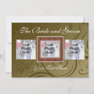 Carte de photo de mariage personnalisée