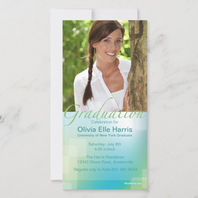 Carte de photo de remise de diplômes (Devant)