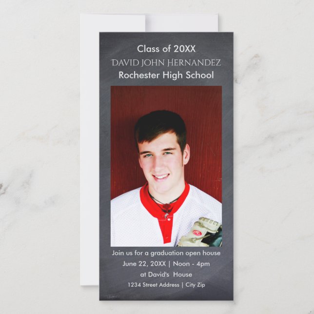 Carte de photo de remise de diplômes sur tableau n (Devant)